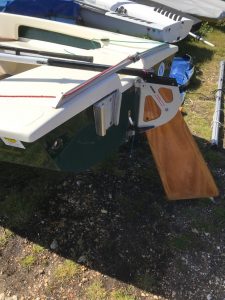 View of transom and rudder condition
